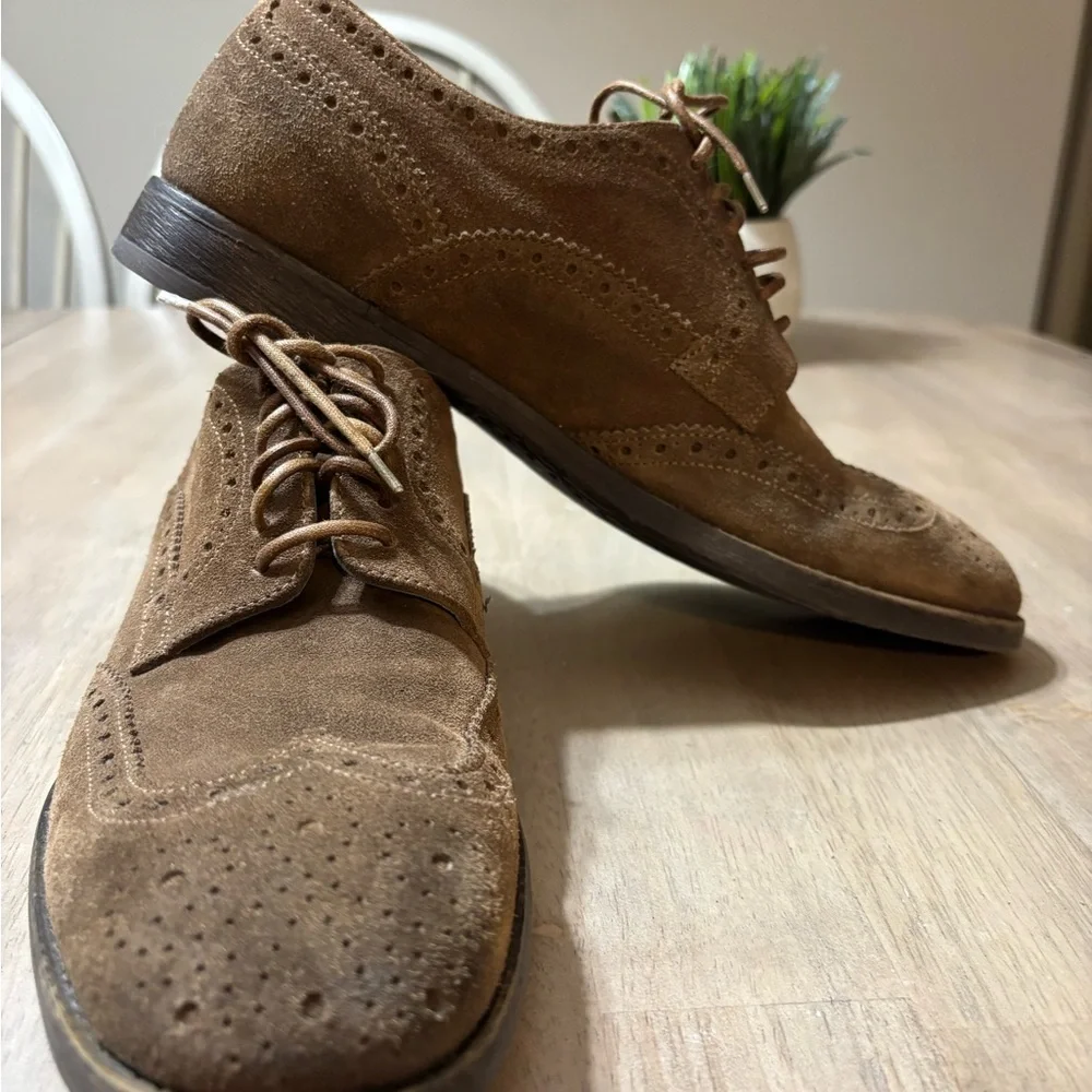 Vintage To Boot Suede Oxfords w/NYC Map Sole